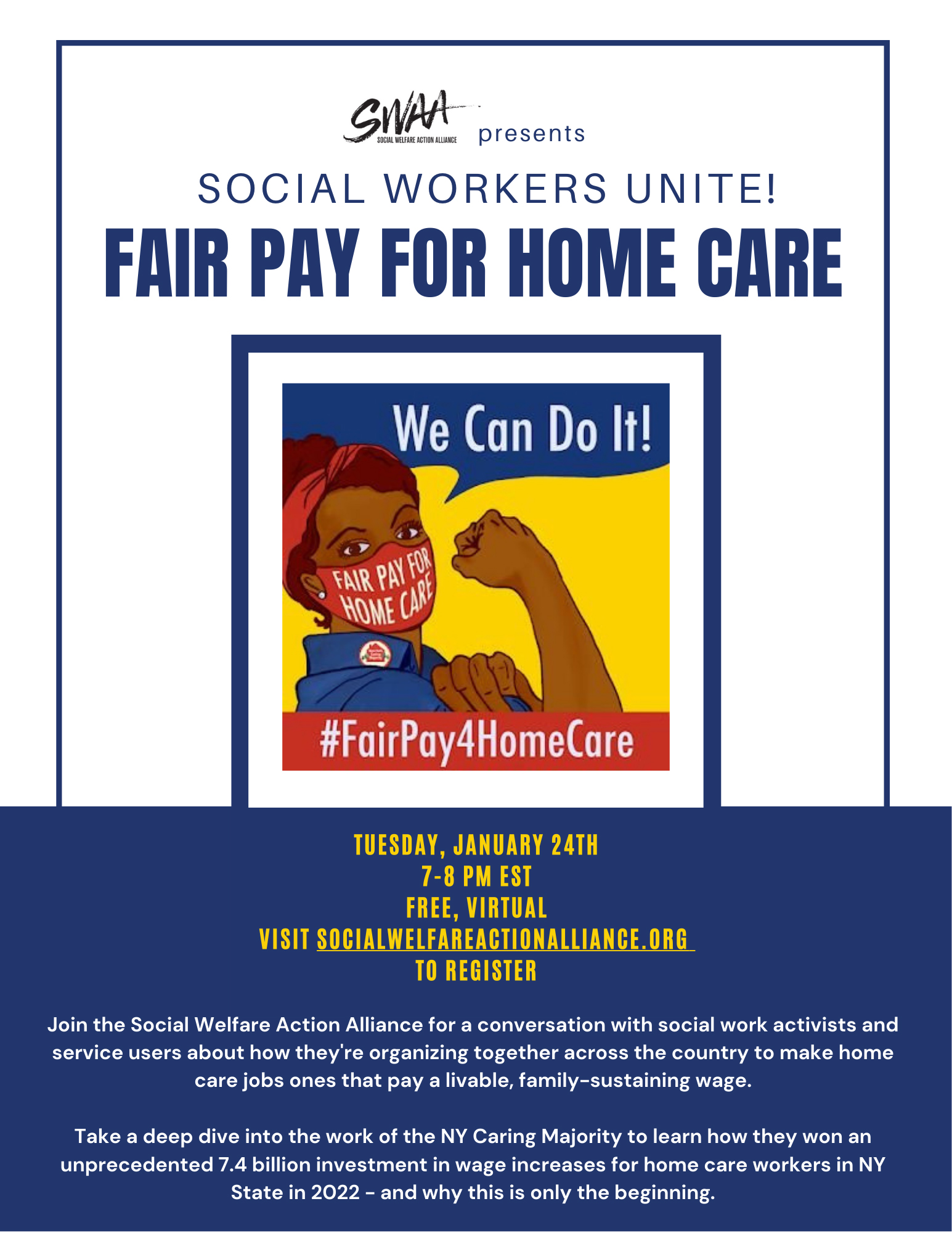 Social Workers Unite for Fair for Home – Welfare Action Alliance